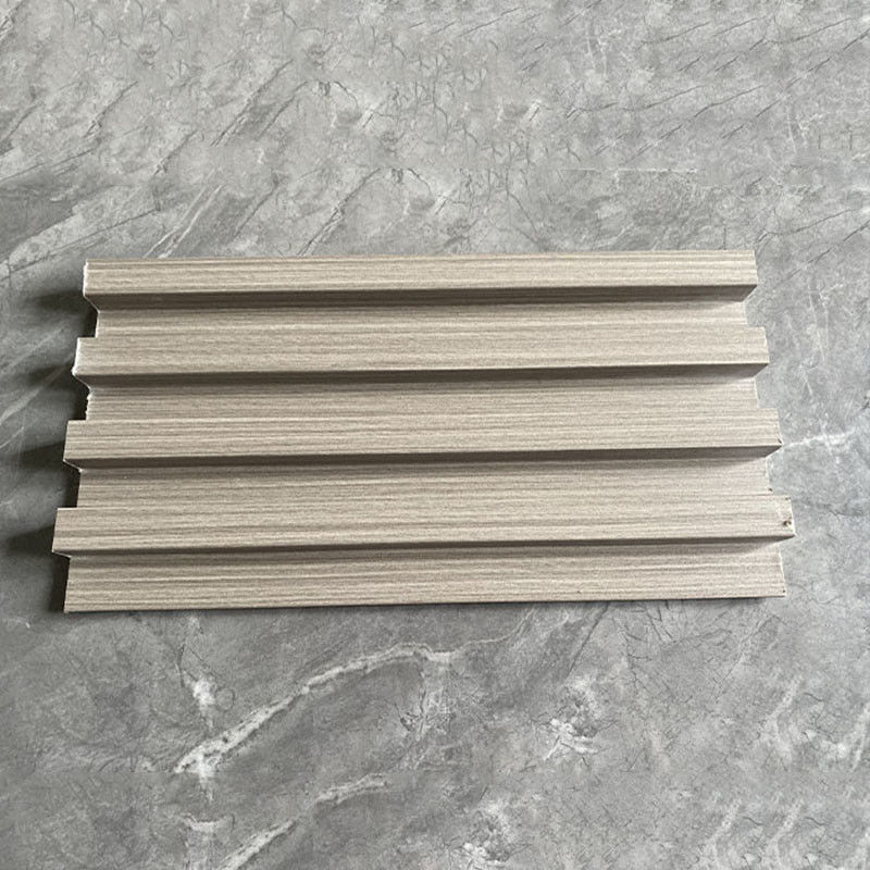 壁の装飾WPCのSlattedクラッディングの浮彫りになる屋外の壁パネル3D
